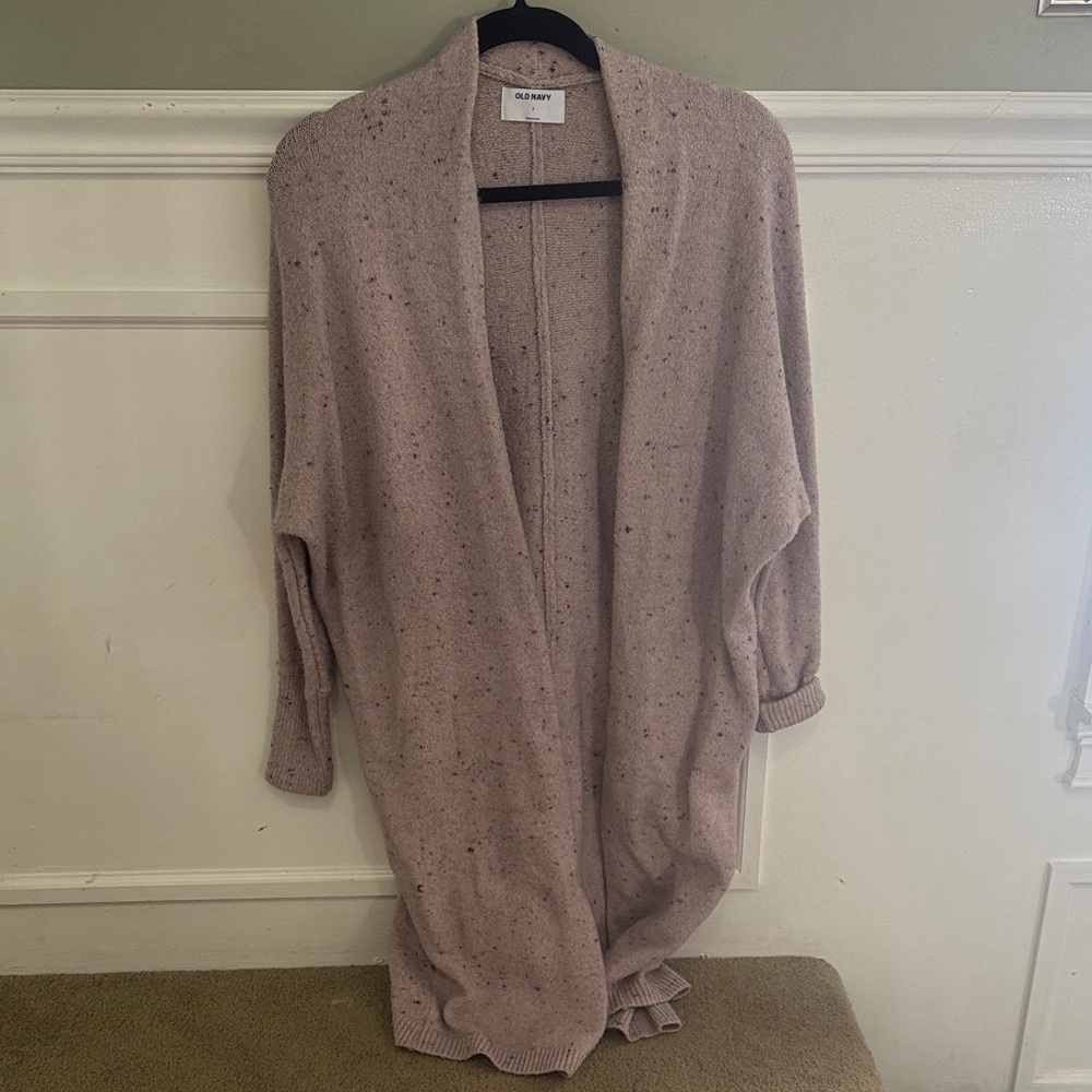Old Navy Women's Speckled Mauve Cardigan